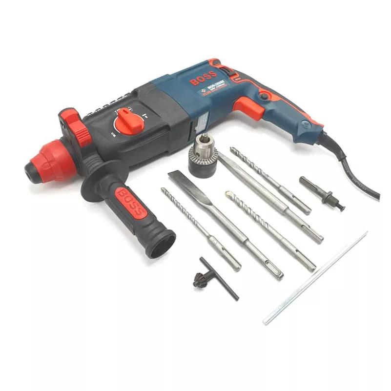 دریل بتن کن چکشی باس مدل GERMANY-TECHNOLOGY -28 مجموعه 10 عددی