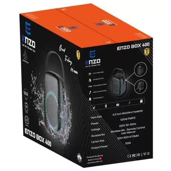 اسپیکر بلوتوثی قابل حمل انزو مدل 400