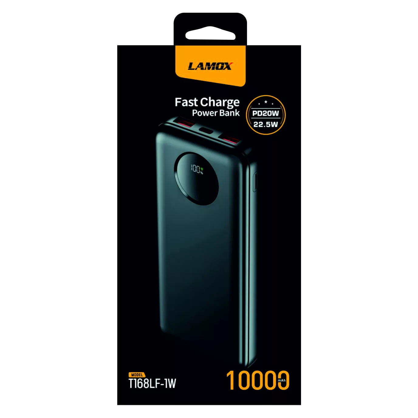 پاوربانک لاموکس مدل AD-P21 ظرفیت 10000 میلیآمپرساعت