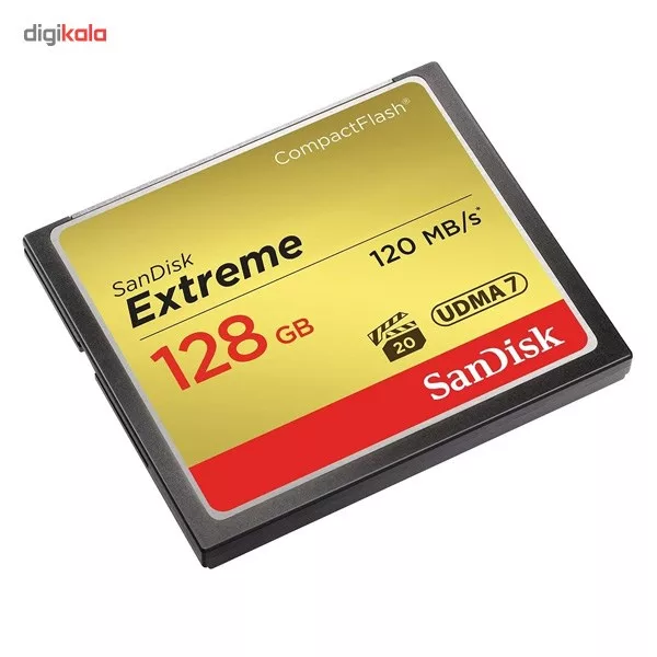 کارت حافظه CompactFlash سن دیسک مدل Extreme سرعت 800X 120MBps ظرفیت 128 گیگابایت