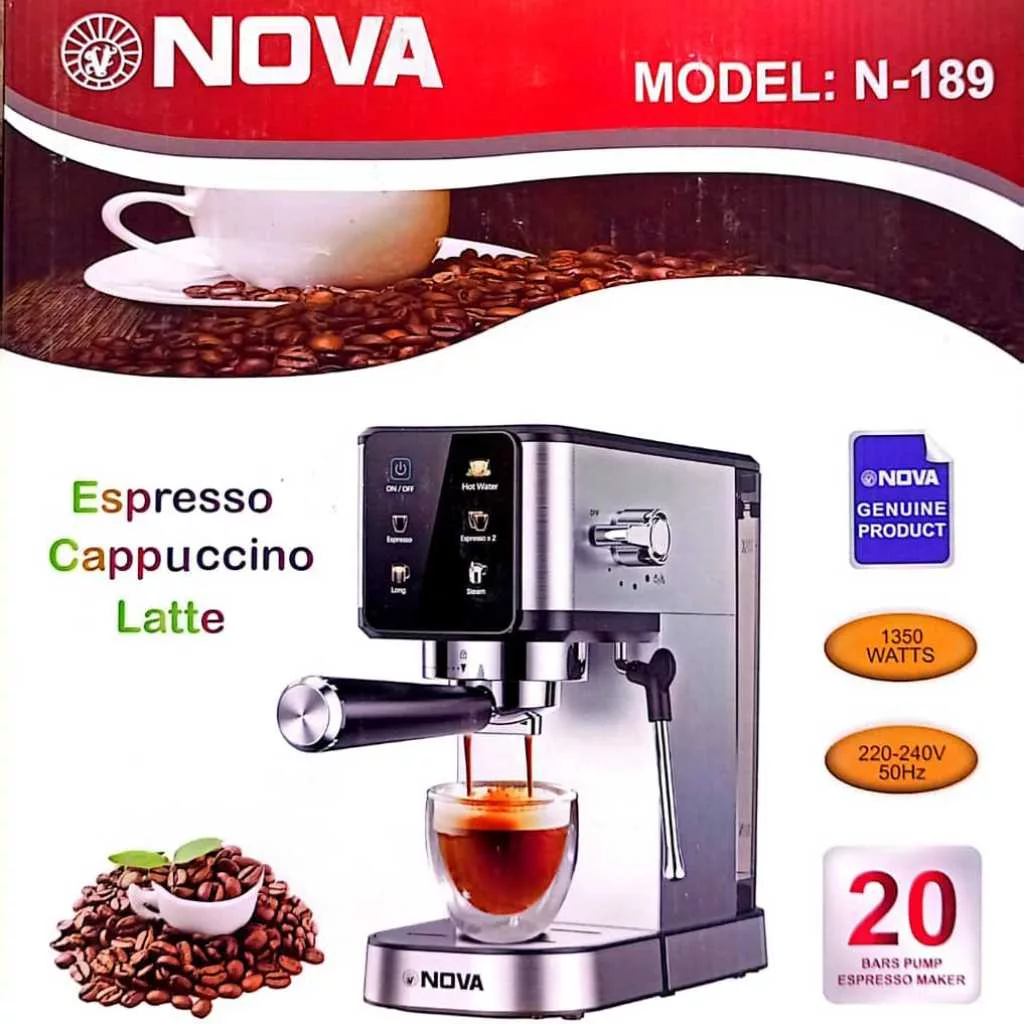 اسپرسو ساز ۱۵۰۰ میلی‌لیتر نوا مدل 189