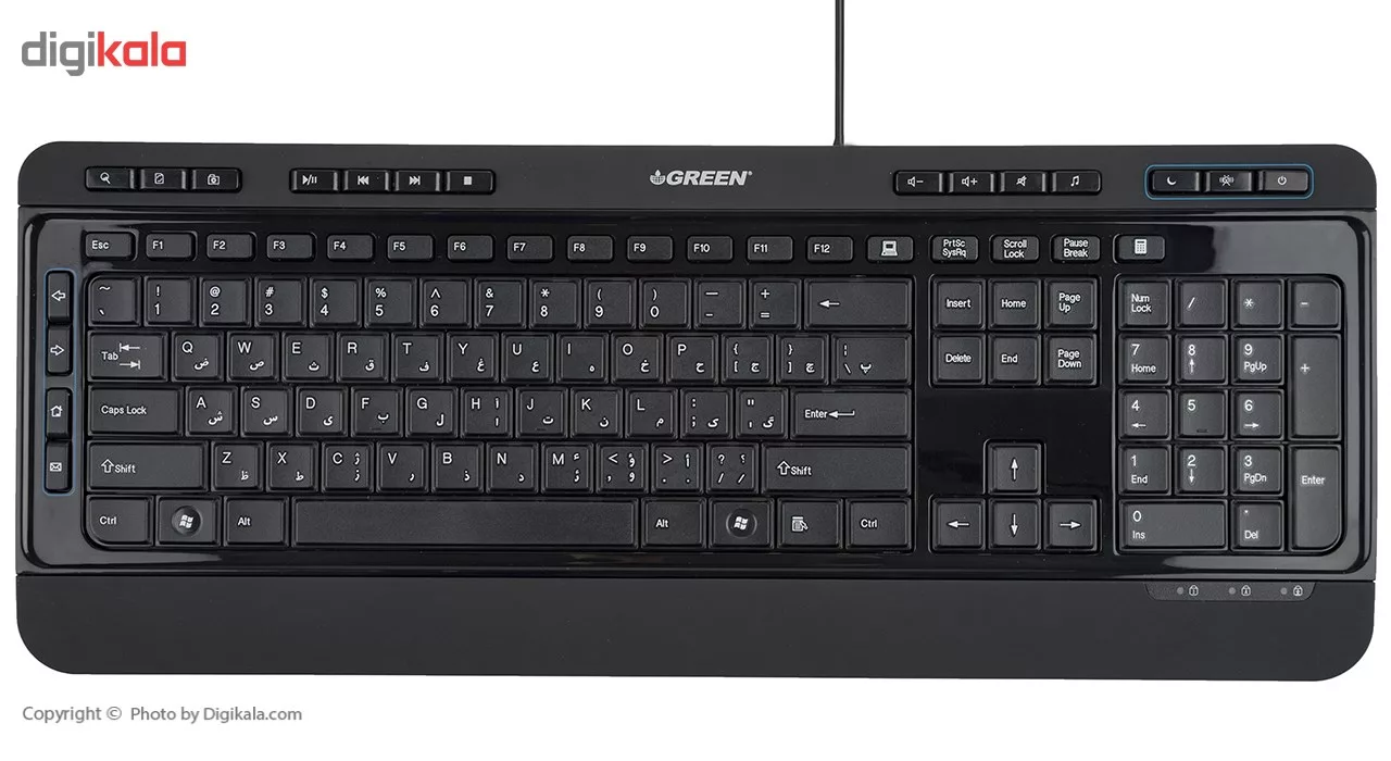 کیبورد گرین مدل GK-502 با حروف فارسی