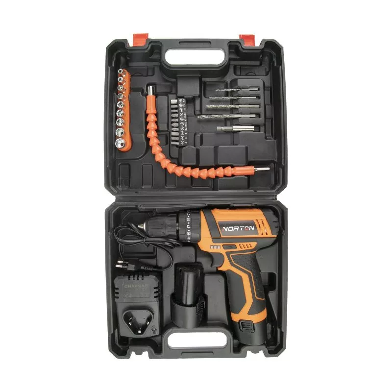 مجموعه 28 عددی دریل پیچ گوشتی چکشی نورتون  کد 0001