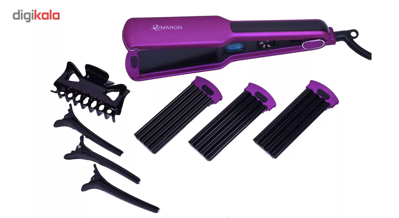 اتو مو تیتانیوم چهار کاره حرفه ای پرومارون مدل RL-1109