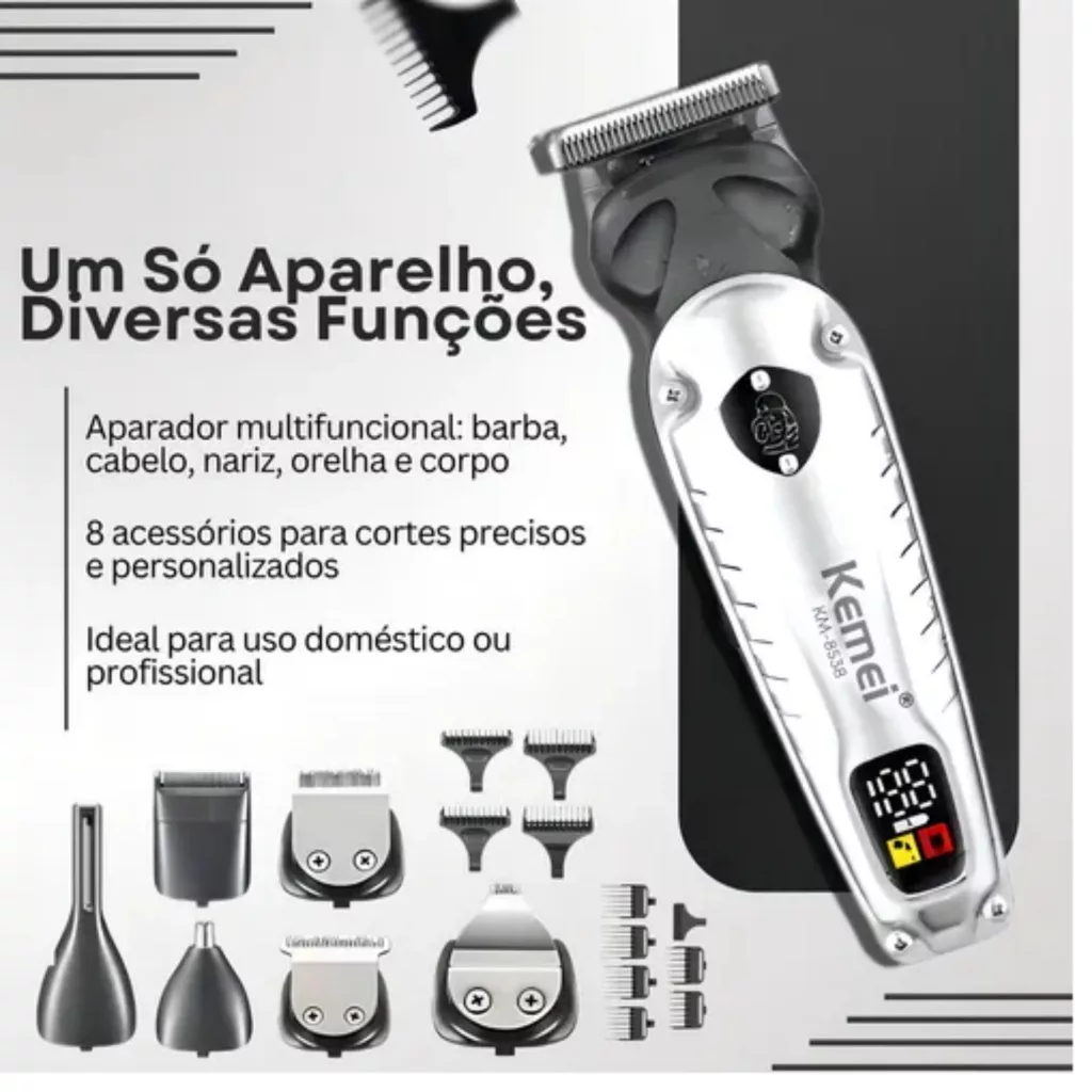 ماشین اصلاح موی سر و صورت شارژی کیمی مدل km-8538