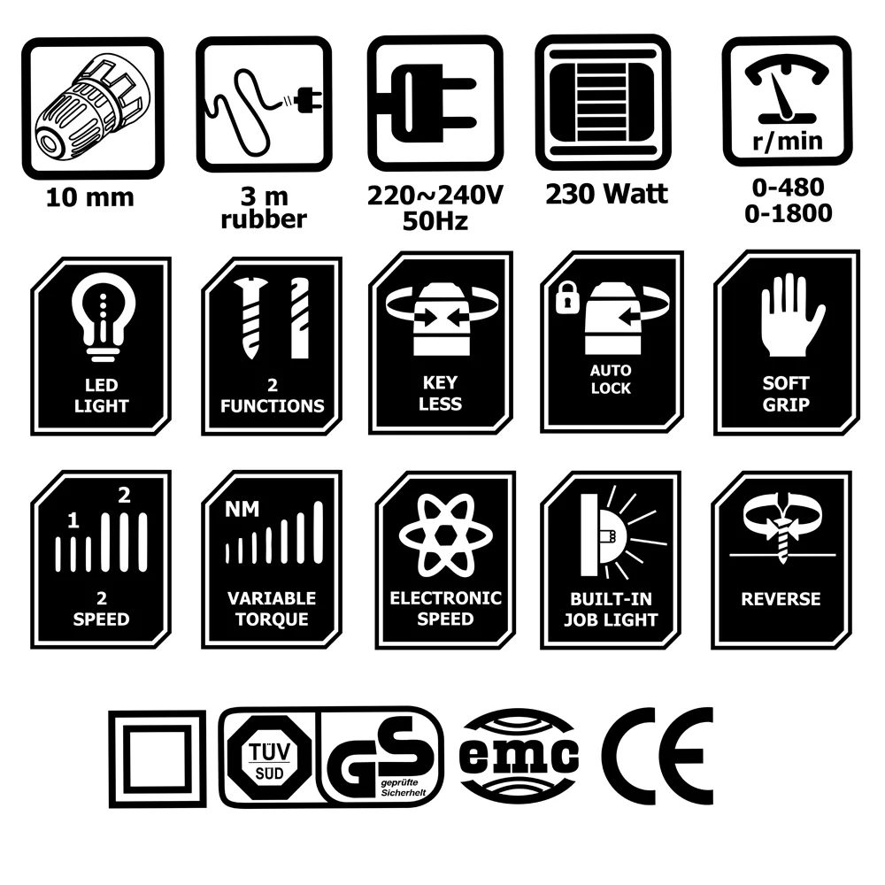 دریل پیچ گوشتی کنزاکس مدل KDD-1230