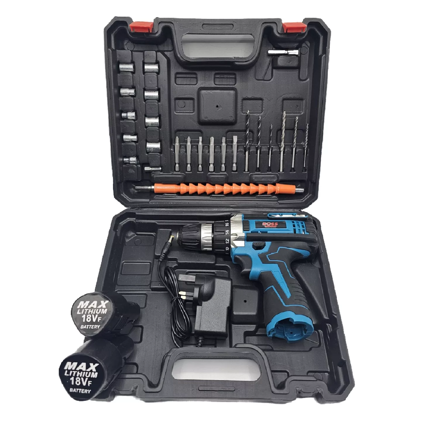 مجموعه 24 عددی دریل پیچ گوشتی شارژی باس مدل 1218 کد 2 مجموعه 24 عددی دریل پیچ گوشتی شارژی باس مدل 1218 کد 2