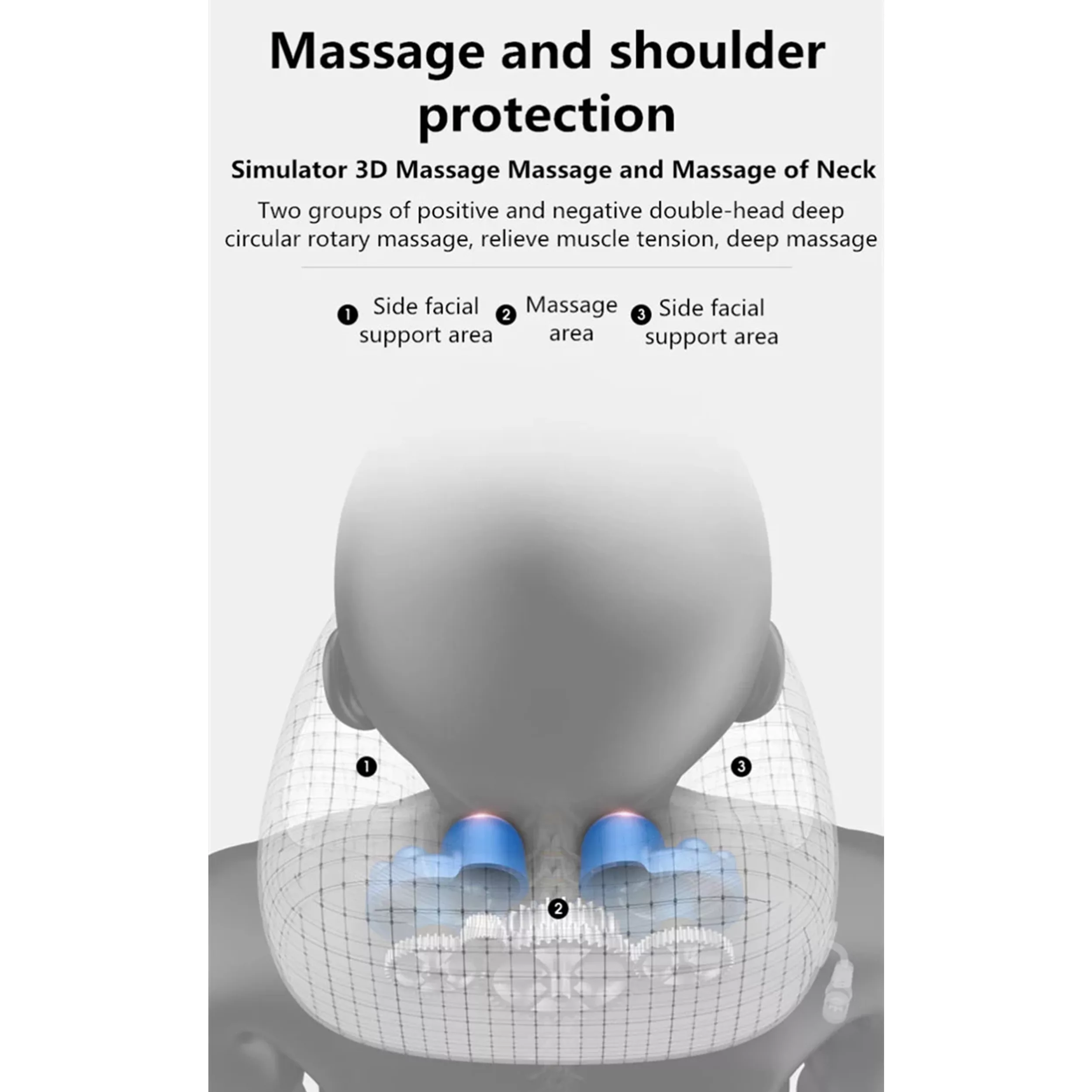 ماساژور گردن مدل بالشتی 001