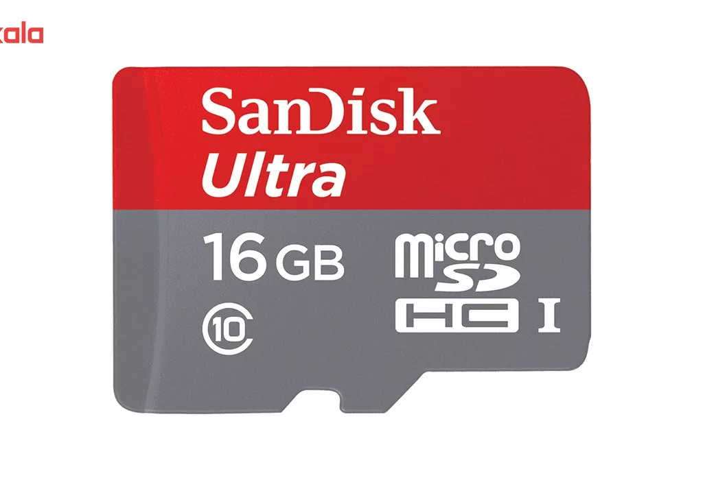 کارت حافظه microSDHC سن دیسک مدل Ultra کلاس 10 استاندارد UHS-I U1 سرعت 80MBps همراه با آداپتور ظرفیت 16 گیگابایت