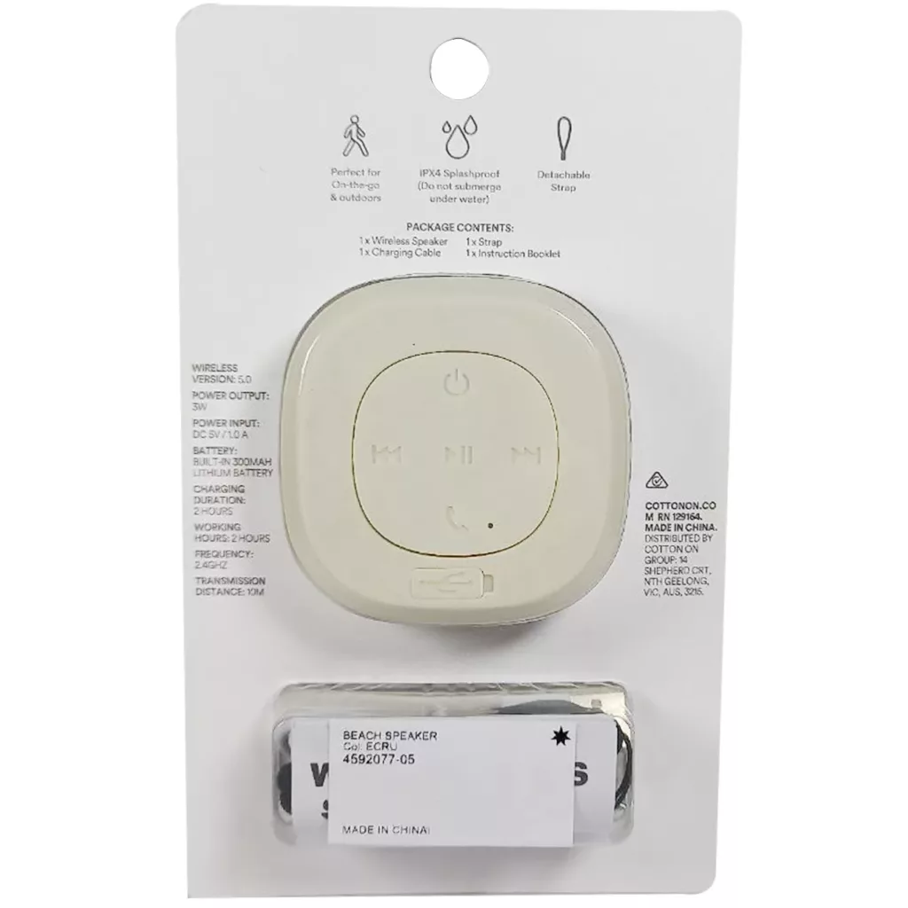 اسپیکر کوتون آن مدل Beach Speaker کد C1