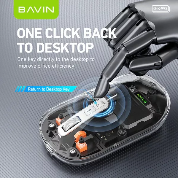 ماوس بی سیم گیمینگ باوین مدل G-K-993