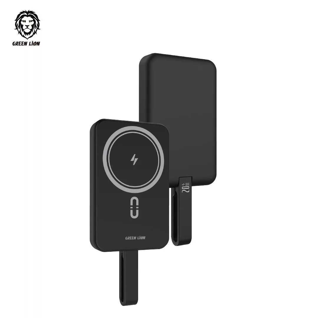 پاور بانک گرین لاین مدل  MagSafe Lite PD 20W ظرفیت 10000 میلی آمپر ساعت
