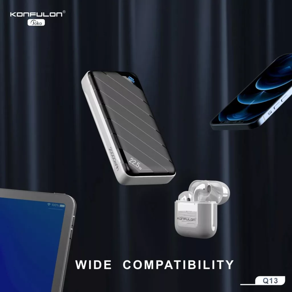 شارژ همراه کانفلون مدل Q13 ظرفیت 20000 میلی آمپر ساعت