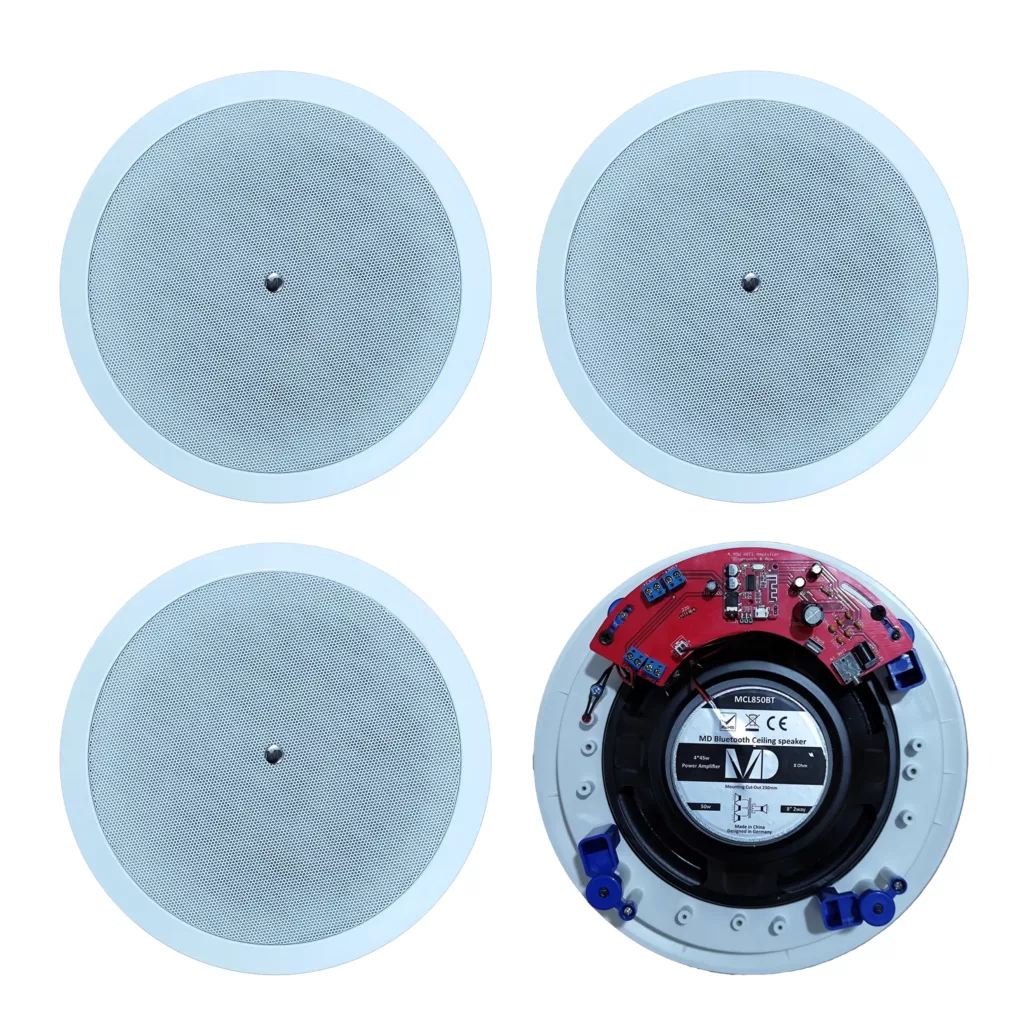 اسپیکر بلوتوثی سقفی ام دی مدل MCL850BT4L بسته 4 عددی
