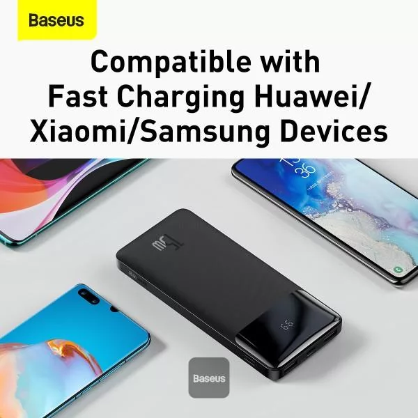 پاوربانک باسئوس مدل Bipow PPDML-L ظرفیت 10000 میلی آمپر ساعت