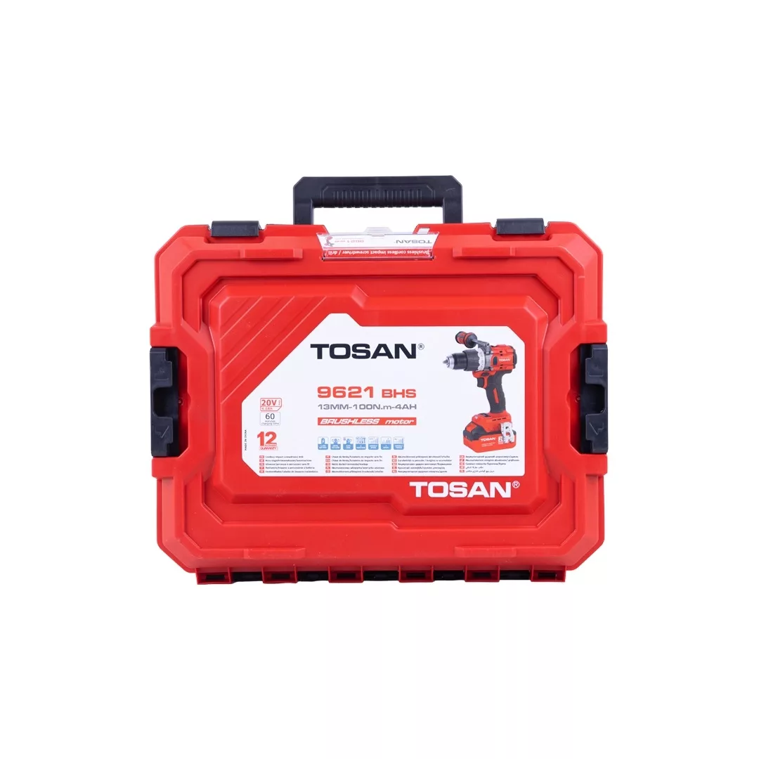 دریل شارژی چکشی 13 میلی متری 20 ولت توسن مدل 9621BHS