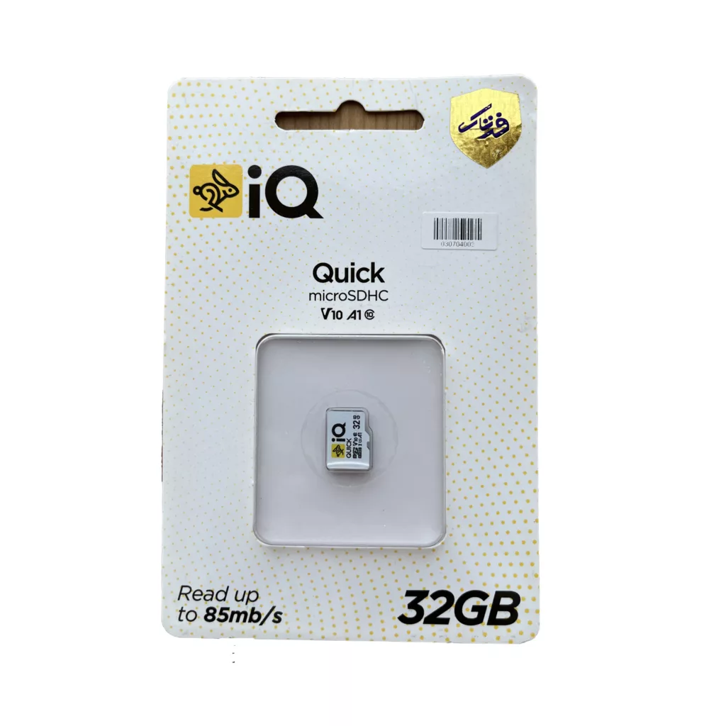 کارت حافظه‌ microSDXC آی کیو کلاس 10 استاندارد U1 مدل V10 A1 ظرفیت 32 گیگابایت