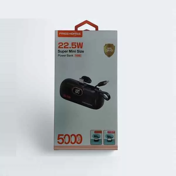 پاوربانک فری هورس مدل P282 mini ظرفیت 5000 میلی آمپر ساعت