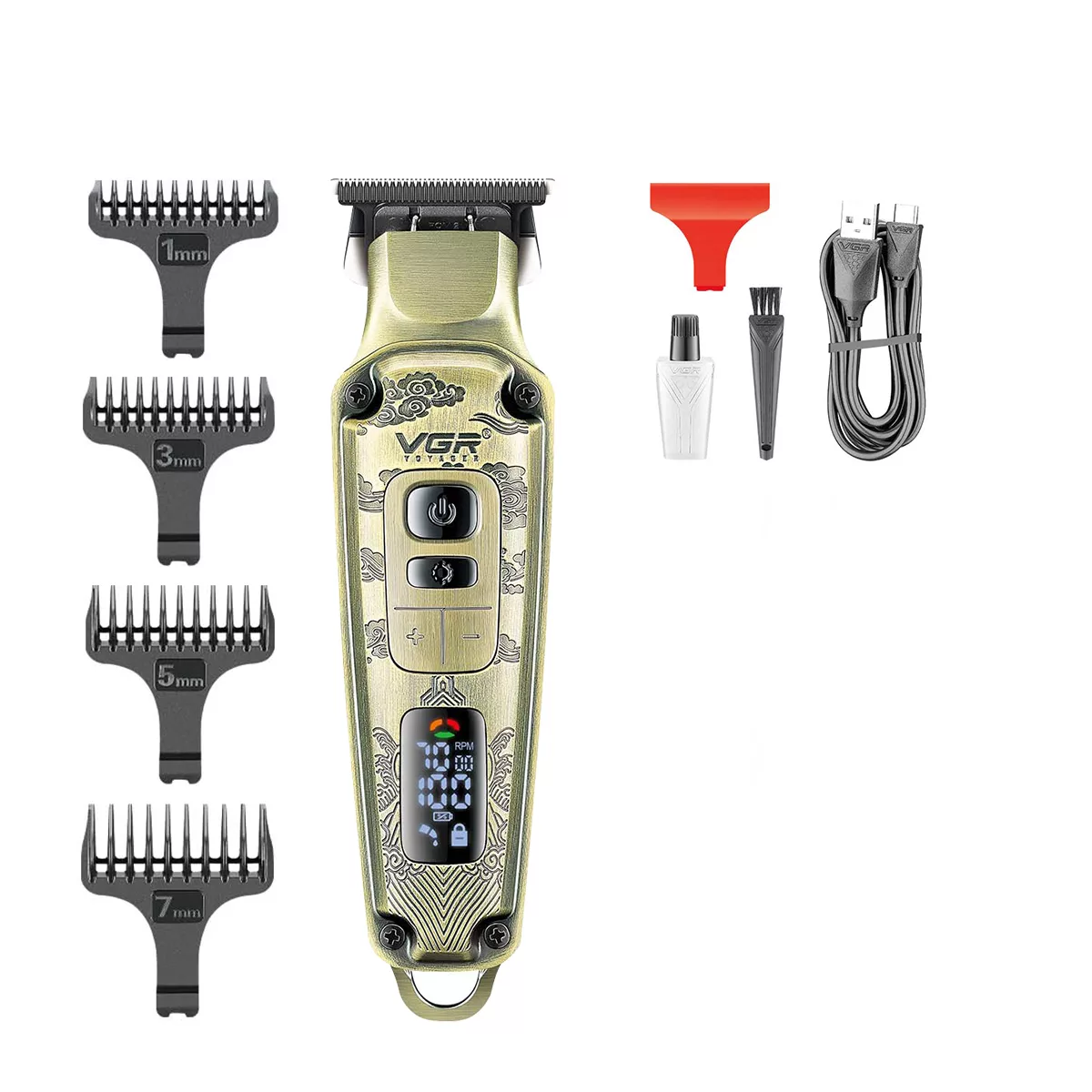 ماشین اصلاح موی صورت شارژی وی جی ار مدل  901 PRO PLUS