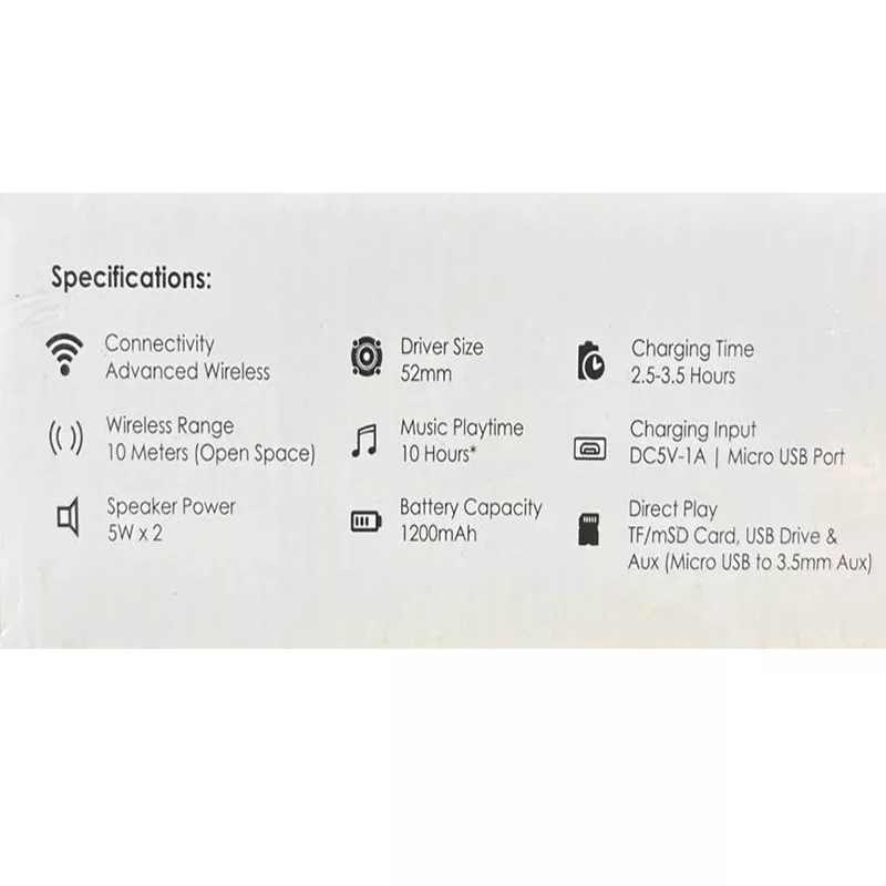 اسپیکر بلوتوثی قابل حمل بیوا مدل SP-02