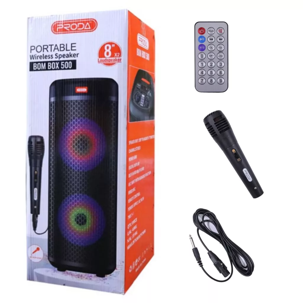 اسپیکر بلوتوثی قابل حمل پرودا مدل BOM BOX 500