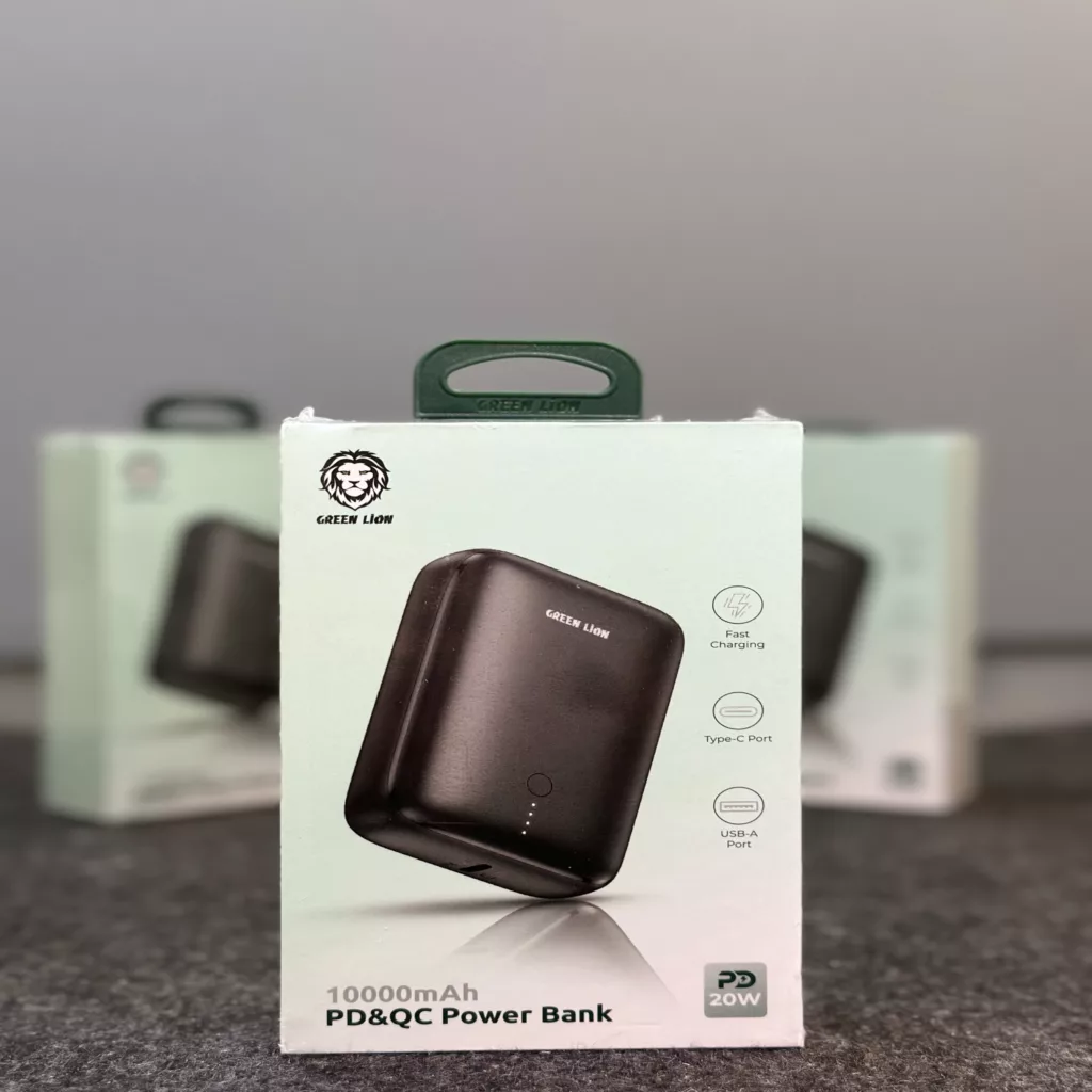 پاوربانک گرین لاین مدل PD&QC 20w ظرفیت 10000 میلی آمپر ساعت