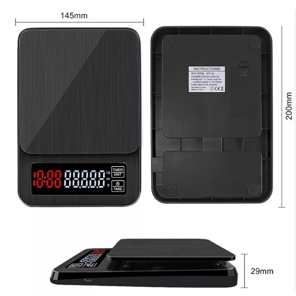 ترازوی آشپزخانه مدل تایمردار قهوه