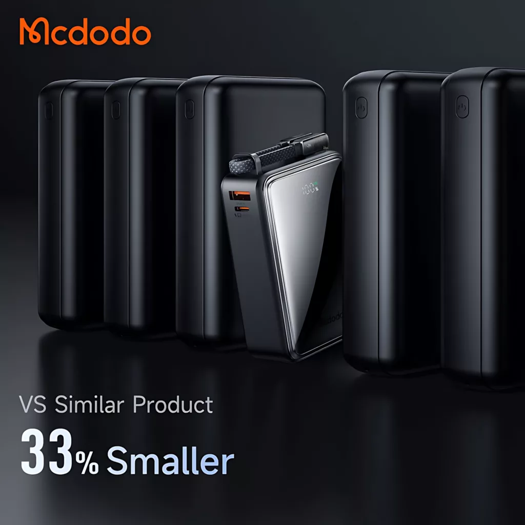 پاوربانک مک دودو مدل MC-056 ظرفیت 25000 میلی آمپر ساعت