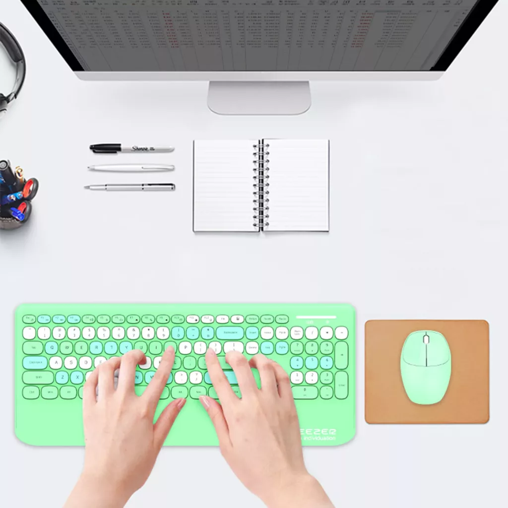 کیبورد و ماوس بی سیم گیزر مدل GEEZER G100