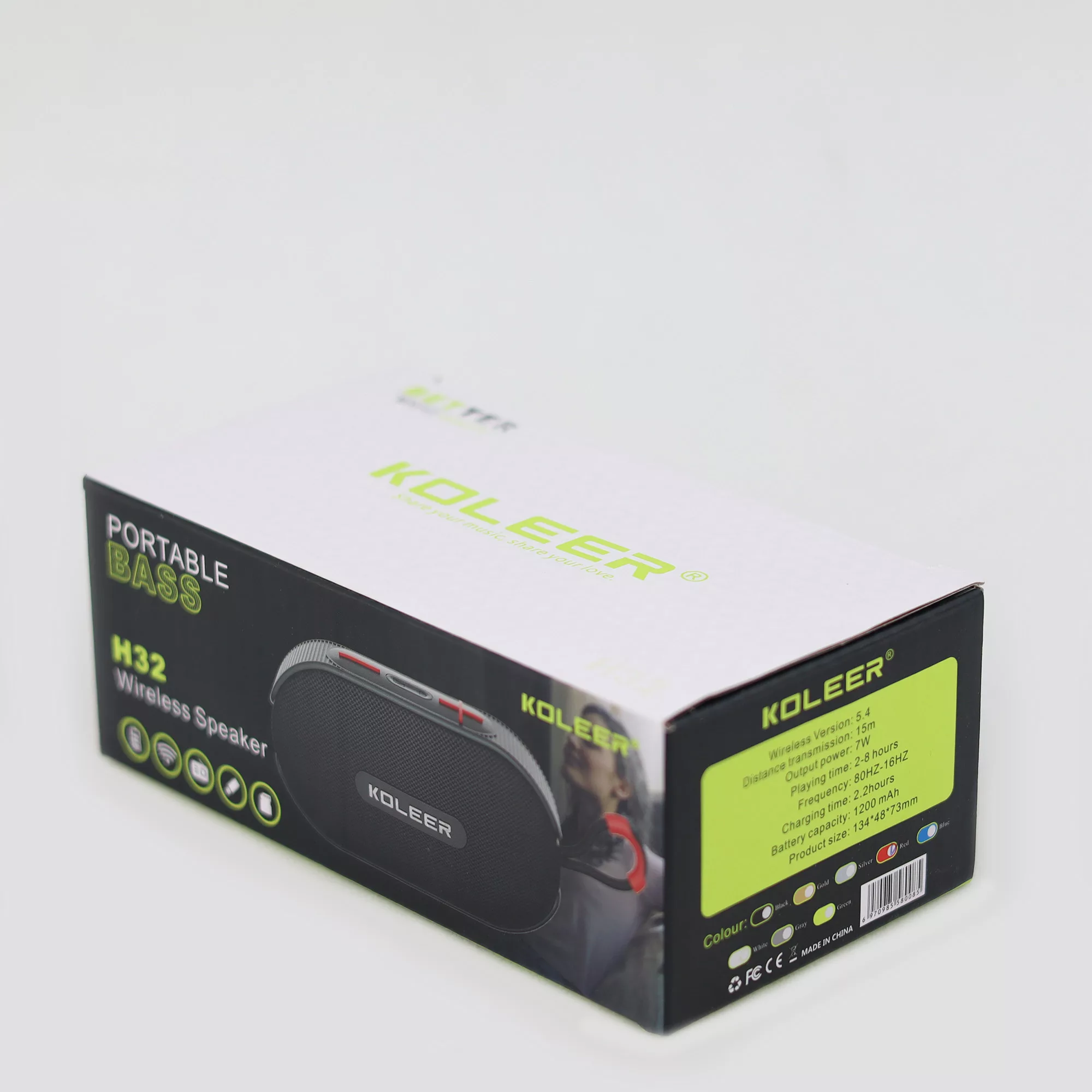 اسپیکر بلوتوثی قابل حمل کلر مدل H32