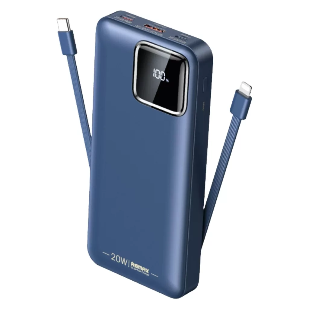 پاوربانک ریمکس مدل Fast Charge 22.5W ظرفیت 20000 میلی آمپر ساعت