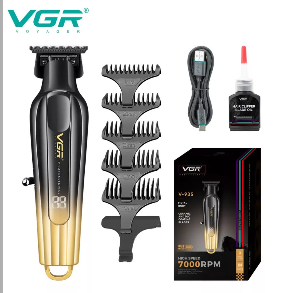 ماشین اصلاح موی سر و صورت شارژی وی جی ار مدل V-935