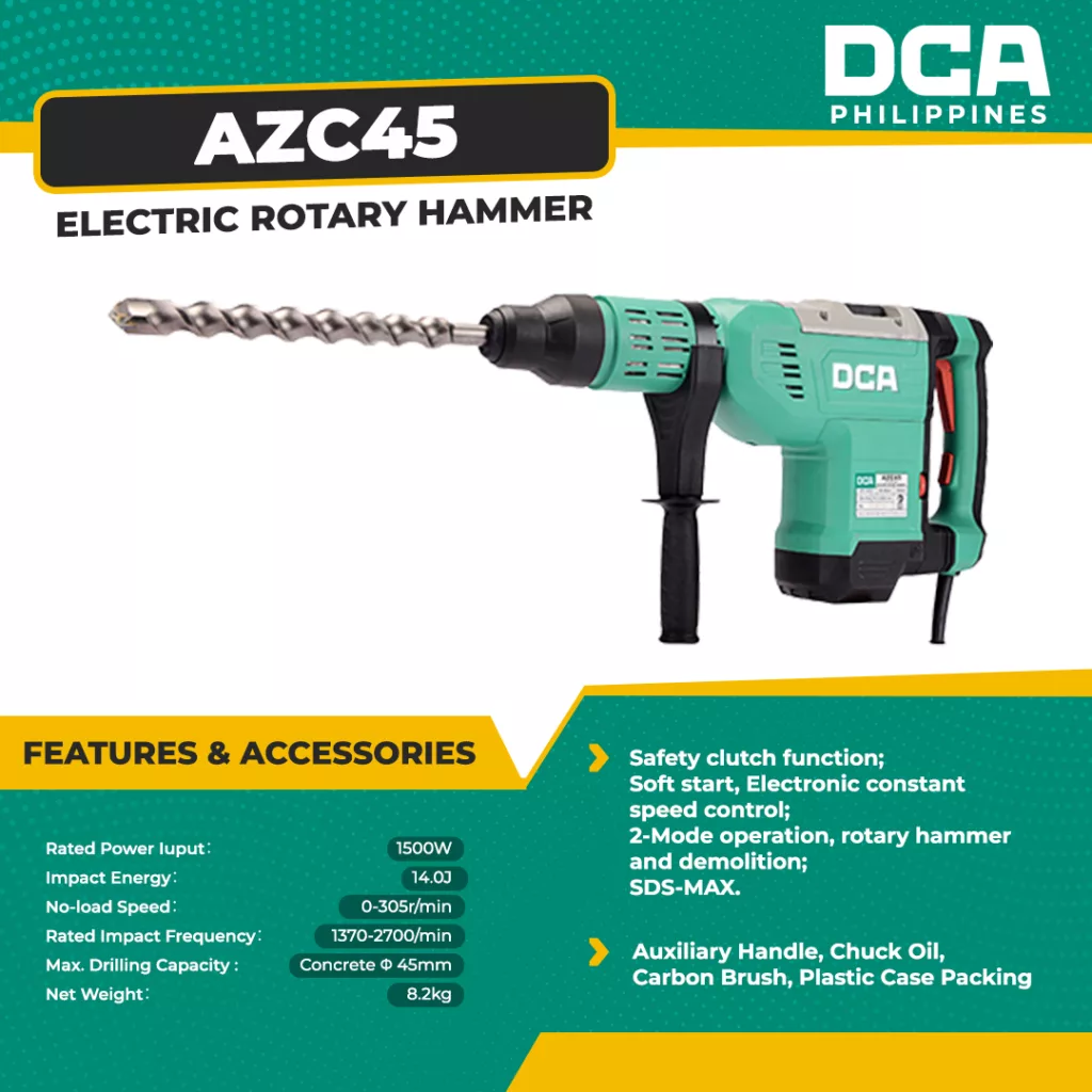 دریل بتن کن دی سی ای مدل AZC45
