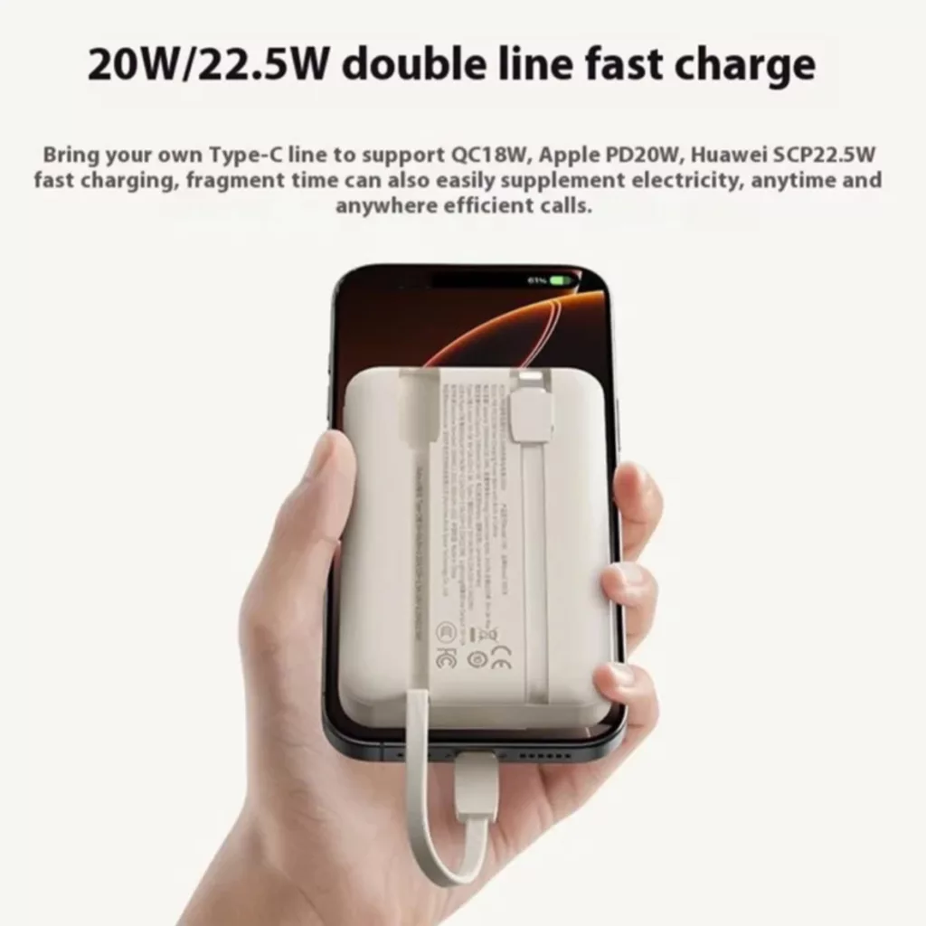 پاوربانک راک مدل p22 ظرفیت ۲۰۰۰۰میلی آمپرساعت