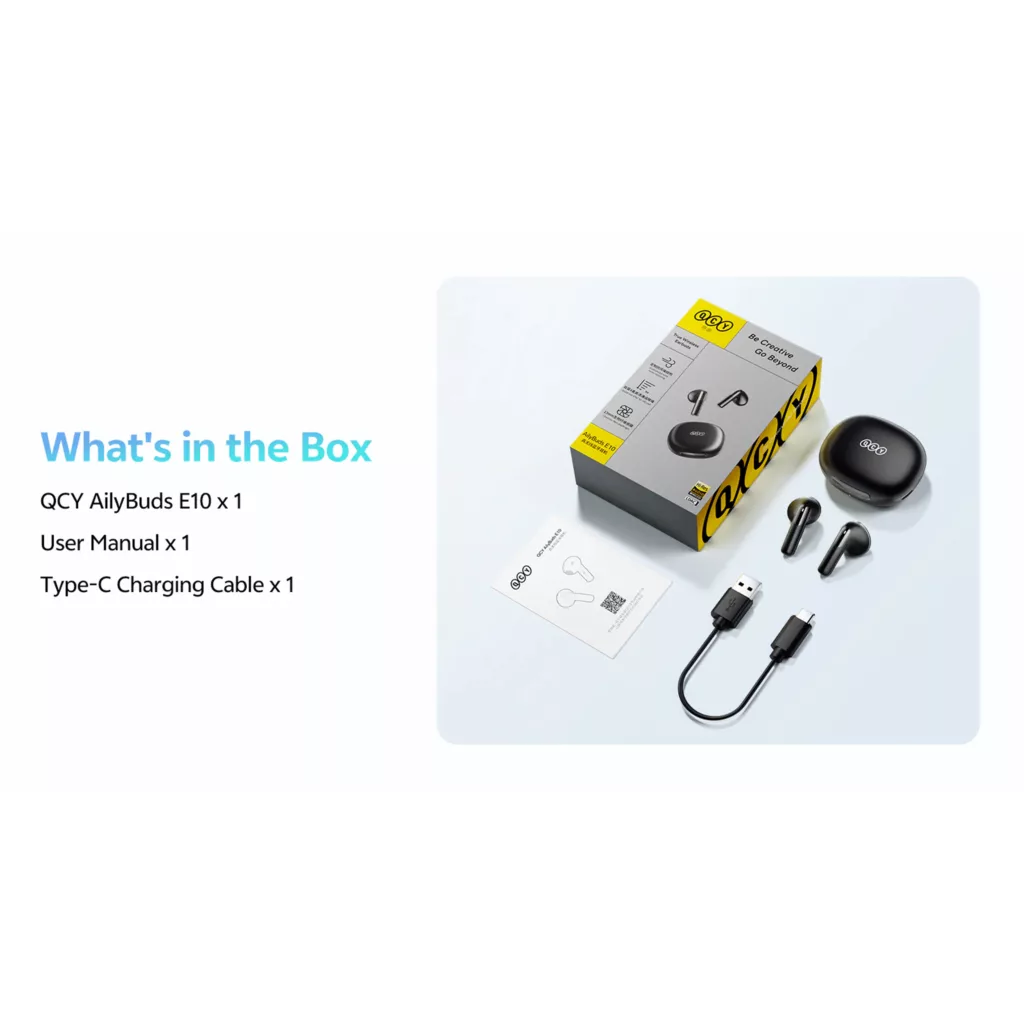 هدفون بلوتوثی کیو سی وای مدل AilyBuds E10 QT35