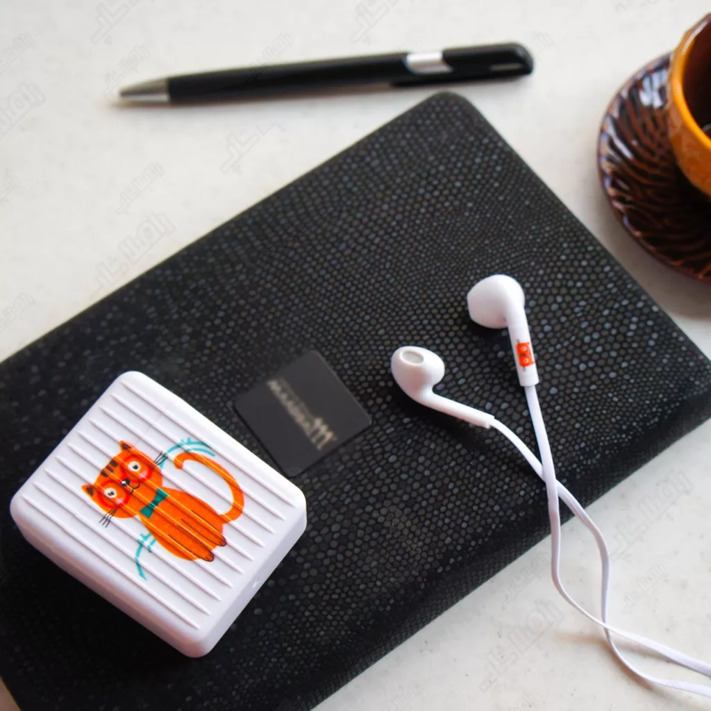 هندزفری طرح فانتزی گربه مدل GO-380 به همراه کیف هندزفری