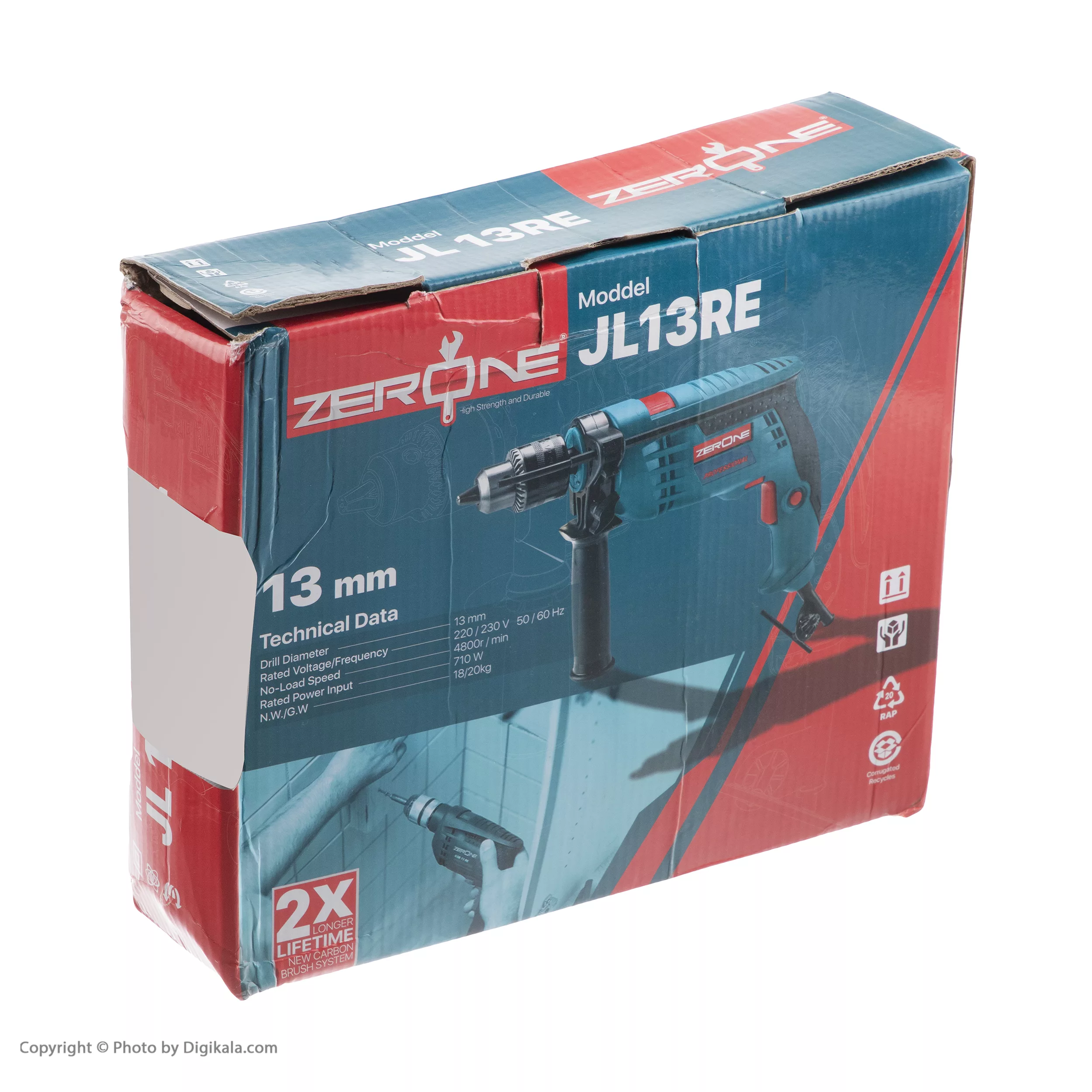 دریل چکشی زیرو وان مدل JL13RE