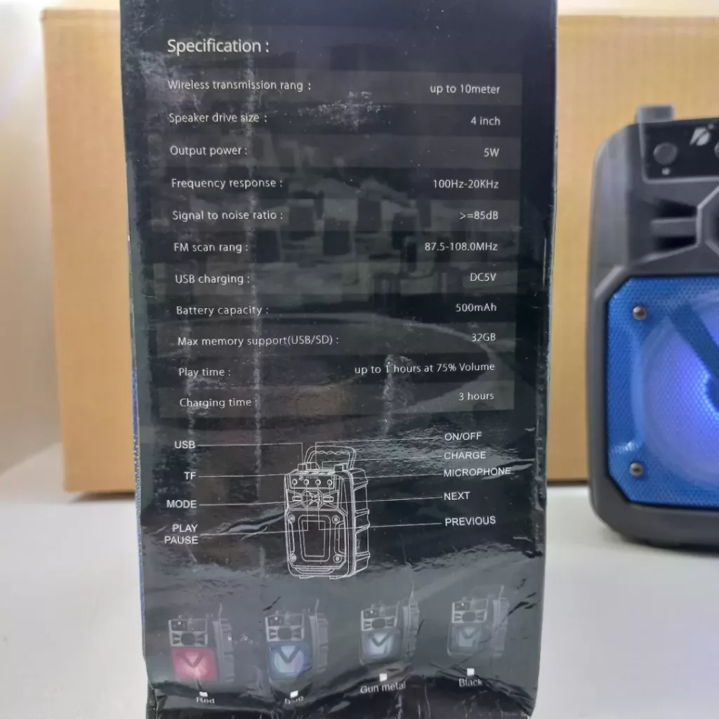 اسپیکر بلوتوثی قابل حمل کی تی اس مدل 23232