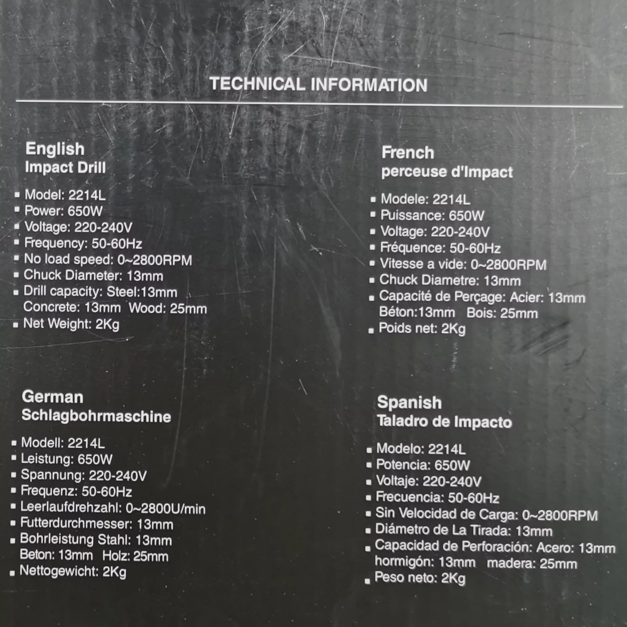 دریل چکشی رونیکس مدل 2214L