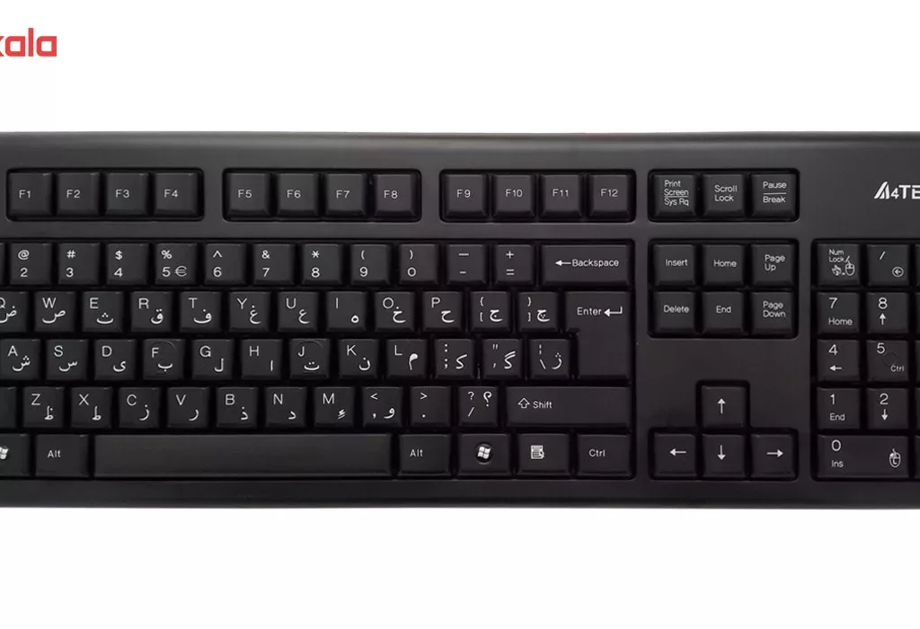 کیبورد و ماوس بی سیم ای فورتک مدل 7100N