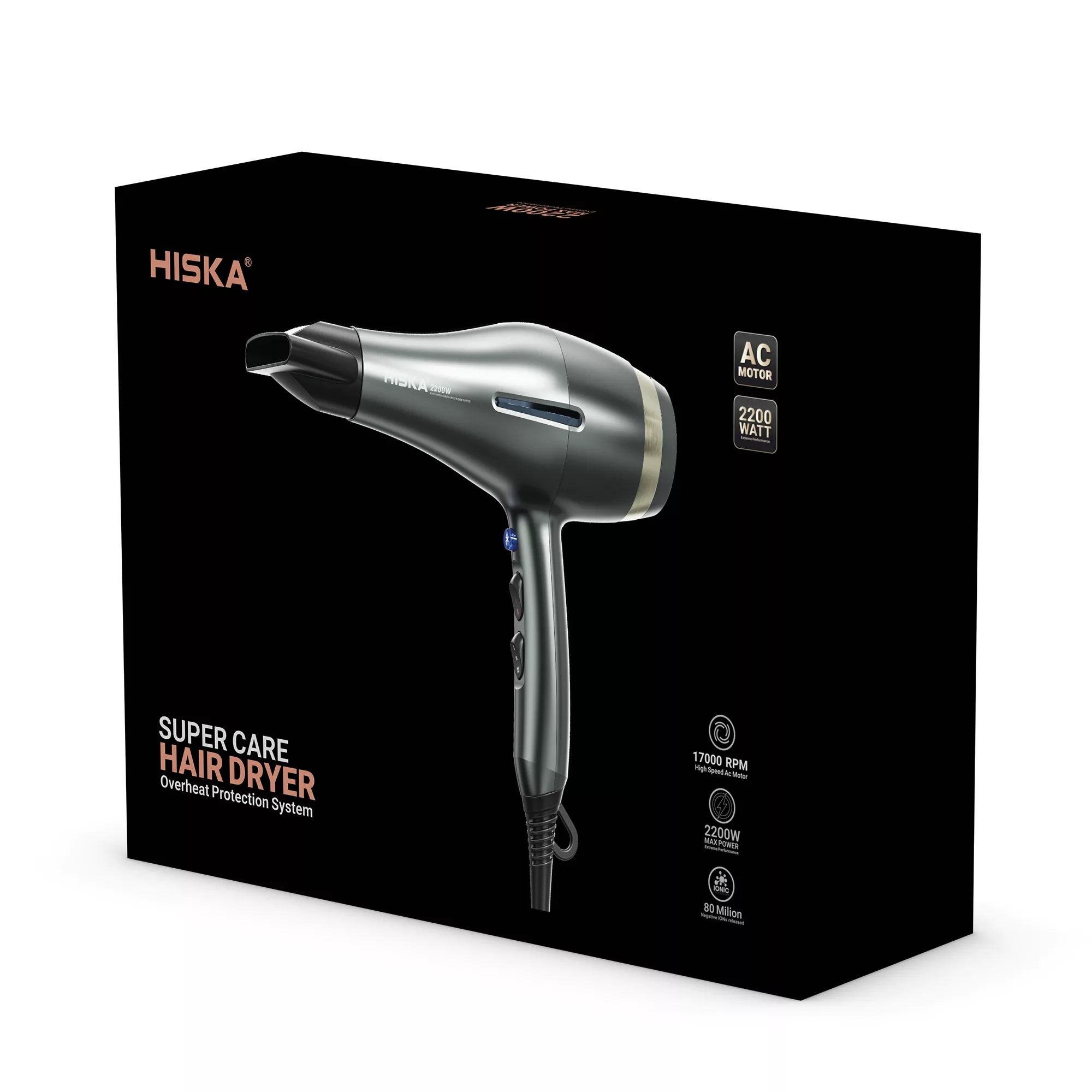 سشوار حرفه‌ای 2200 وات هیسکا مدل H5259