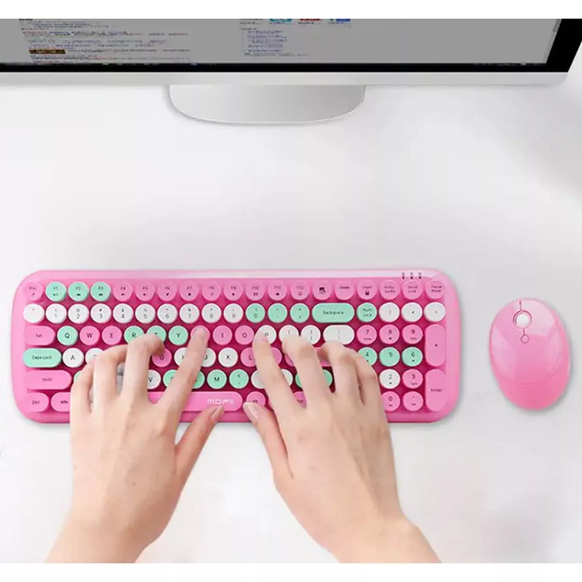 کیبورد و ماوس بی سیم مافی مدل CANDY XR، سوییچ ممبران ، Full Size