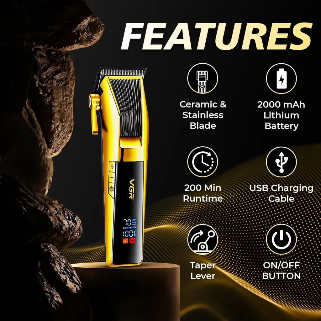 ماشین اصلاح ماشین اصلاح مو صورت شارژی وی جی آر مدل V-177