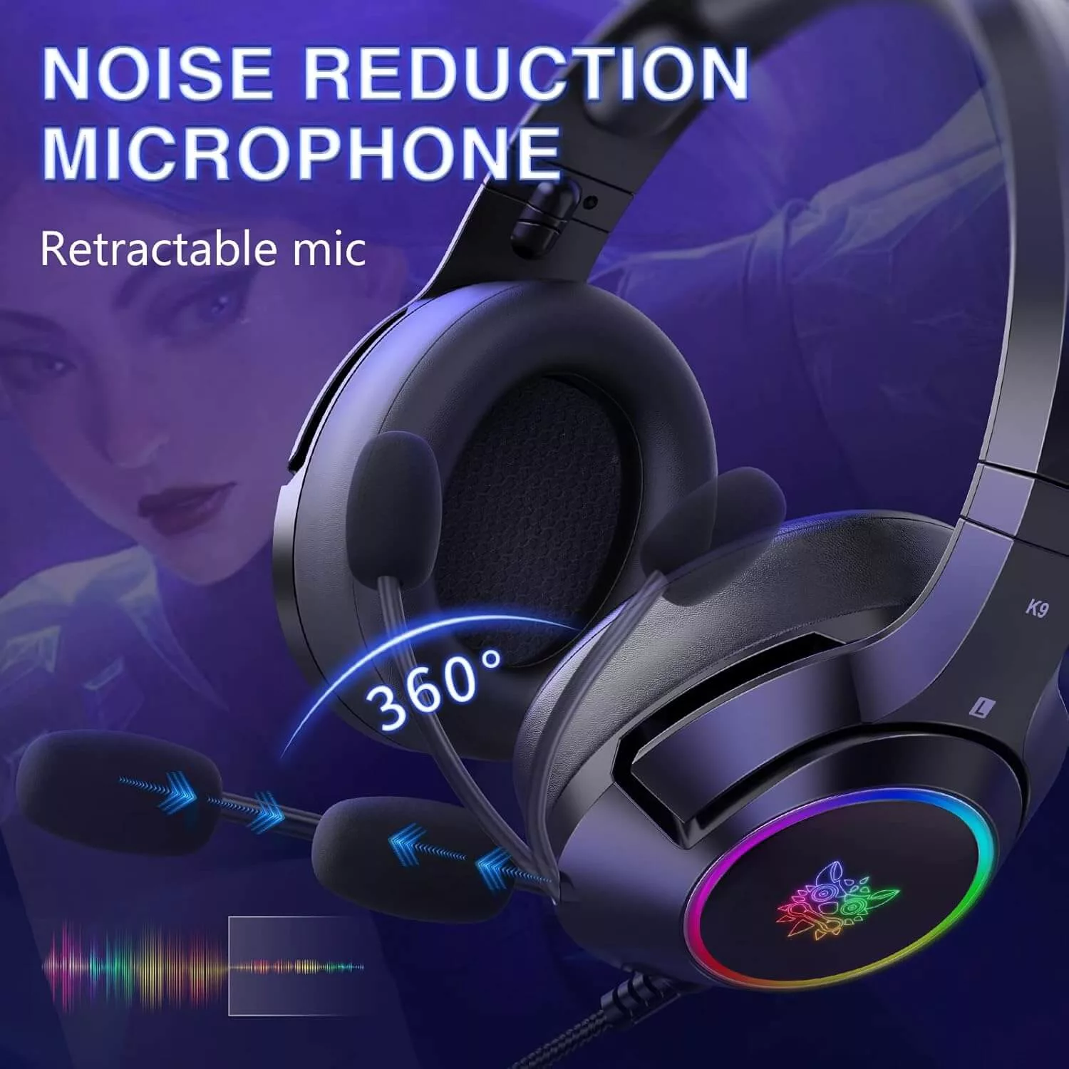 هدست مخصوص بازی سیوتک مدل K9 RGB