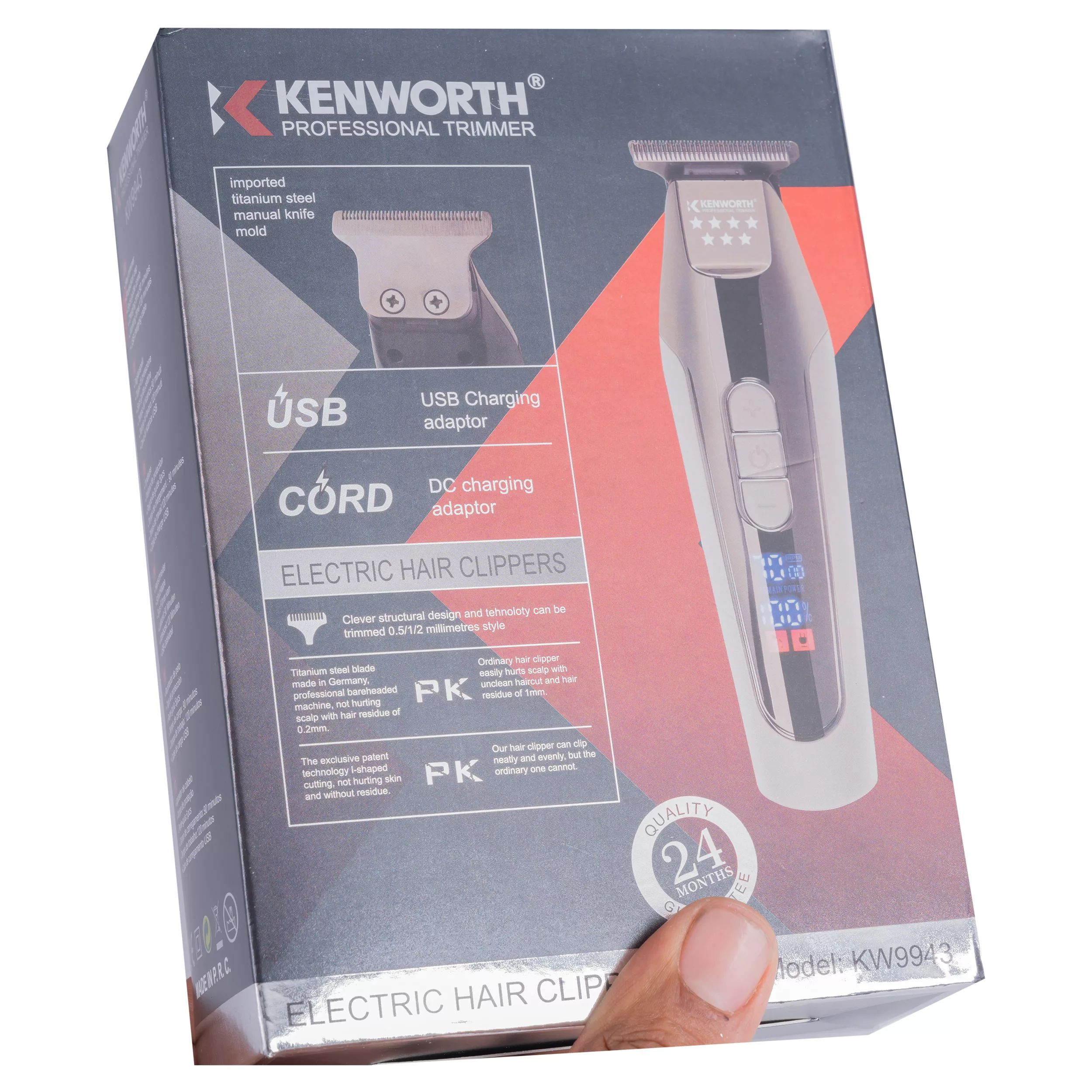 ماشین اصلاح موی سر و صورت و بدن کنورث مدل KW-9943