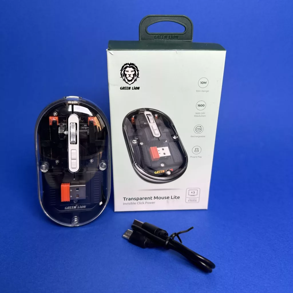 ماوس بی سیم گرین لاین مدل  Transparent Mouse Lite GL-RM6