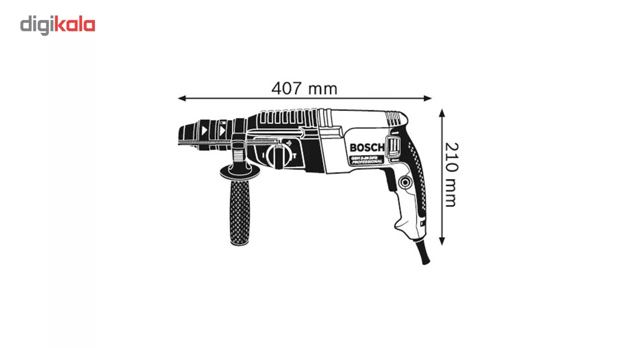 دریل بتن کن بوش مدل GBH 2-26 DFR
