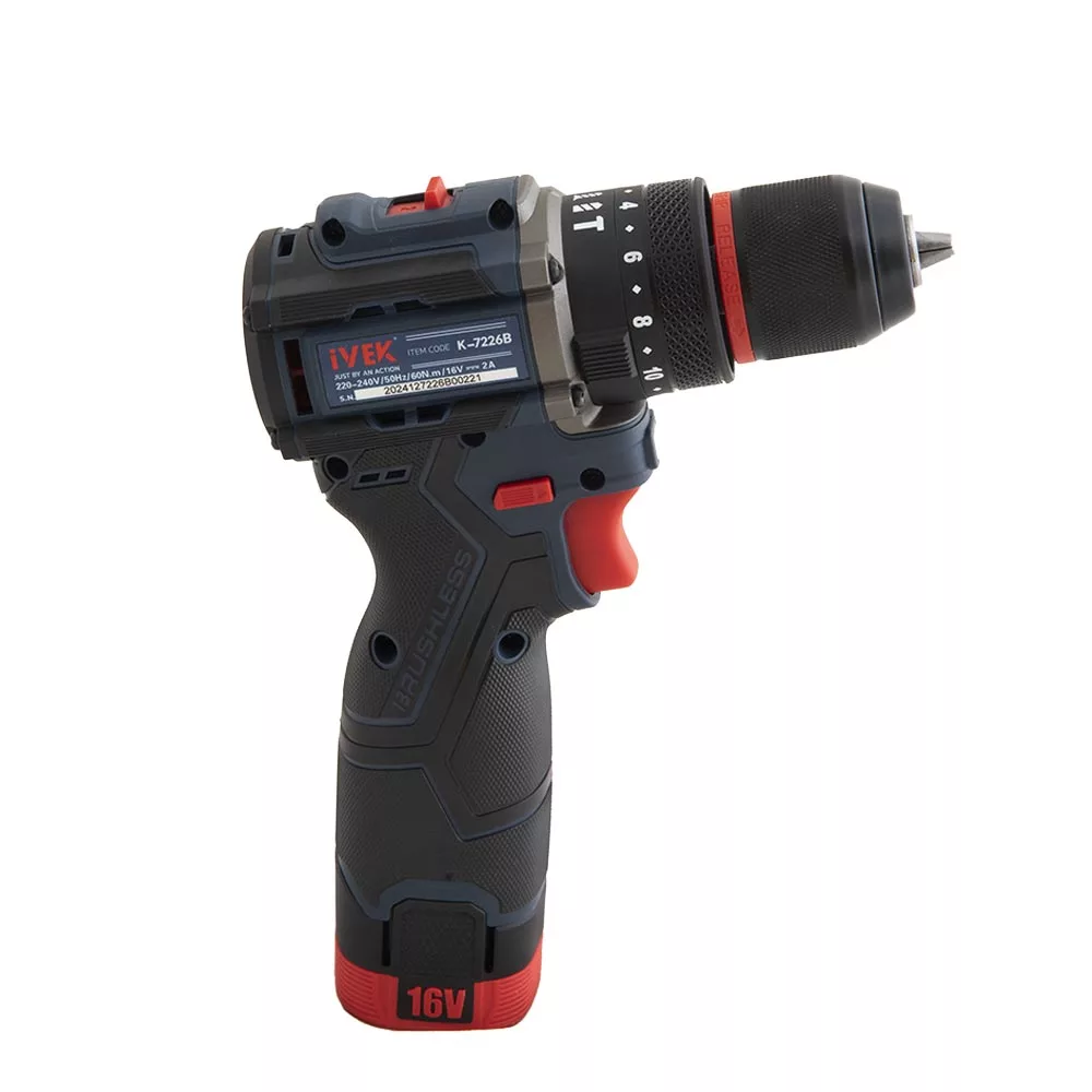 دریل پیچ گوشتی ۱۰ میلی‌متری ۱۶ ولت ایوک مدل K-7226B
