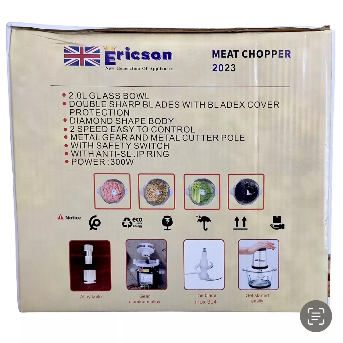 خردکن اریکسون مدل MEAT CHOPPER 2023