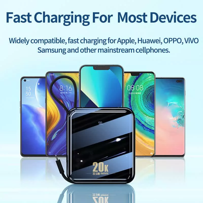 پاور بانک ریمکس مدل RPP-51 ظرفیت 20000 میلی آمپر ساعت